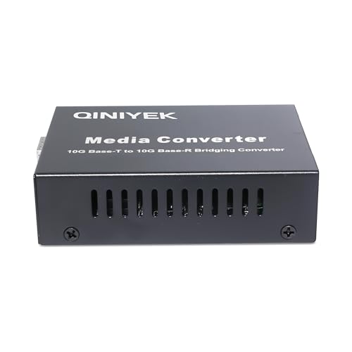 Image of 10G Multi-Gigabit SFP Media Converter, 2 Port Media Converter,1x 100M /1G /2.5G /5G /10GBase-T RJ45 to 1x 10GBase-X SFP+ Slot NDAA & TAA Compliant, Power Adapter and Manual Included