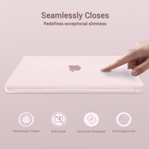 MOSISO Compatible with MacBook Pro 14 inch Case M5 2026 M4 M3 M2 M1 2025-2021, Anti-Scratch&Fingerprints-Resistant Seamlessly Closes Shell with Reinforced Shock-Absorbing TPU Bumper, Pink by MOSISO - Image 4