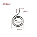 CLENEA 3Pcs 26mm 27mm 28mm Flat Wire Door Lock Handle Spring Coil Tools Home Door Replacement Return Torsion Springs(26cm)