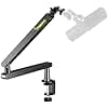 MAONO Microphone Boom Arm, Low Profile Mic Arm with Cable Management Channels, Desk Mount Clamp, Fully Adjustable, Heavy Duty Mic Stand for Podcast Studio Streaming (BA92 Black)