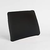 Cushie Pillows 11 inches x 11 inches Microbead Squishy/Flexible/Comfortable Square Pillow - Black