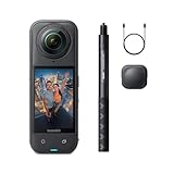 Insta360 X5 スノーボードキット - 防水8K 360度全景カメラ、見えない自撮り棒効果、高い暗所性能、頑丈で交換可能なレンズ、3時間バッテリー、クリアな音声、手ブレ補正