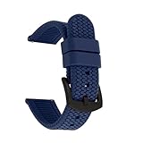 Cinturino in silicone da 20 mm, 22 mm e 24 mm, cinturino sportivo in gomma, compatibile con Samsung Galaxy Watch 3 42/46 mm, Active 2, S3, Huawei GT 2/2e/Pro(Blue 02,20mm)