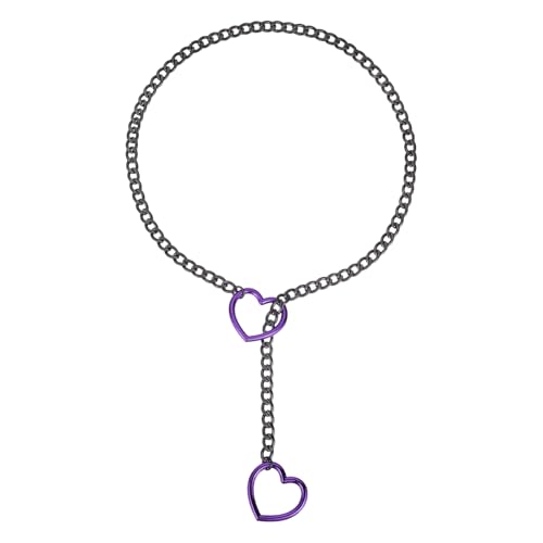 Collier punk gothique en Y pour femme idéal pour accessoiriser une tenue de soirée rock