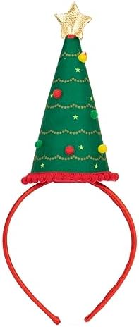 Reusable Novelty Christmas Tree Hat with Headband | Fun Dress Up ...