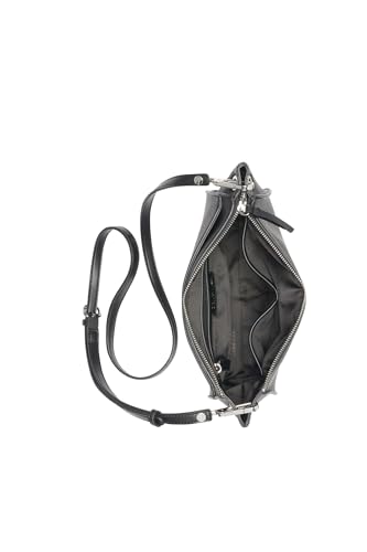 Image of Calvin Klein Reyna Crossbody, Black /Silver Hampton Pebble, One Size