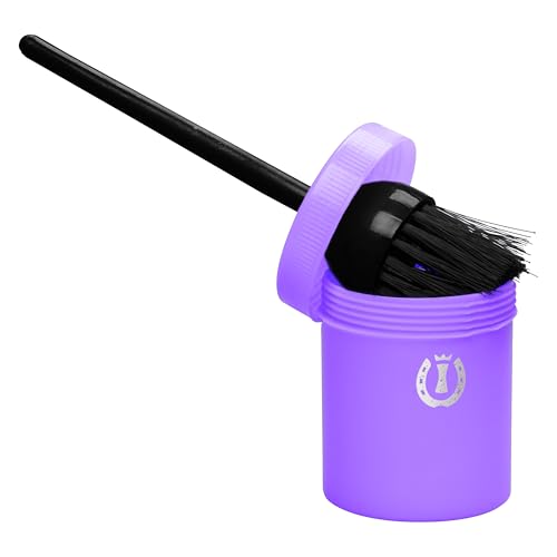 Imperial Riding Container with Hoof Oil Brush One Size Royal Purple