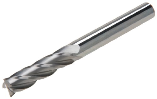 Image of Steelex D2712 Long Solid Carbide End Mill, 1 /2-Inch by 4 Flutes