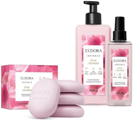 Combo Instance Rosa Absoluta: Creme Hidratante Corporal 400ml + S...