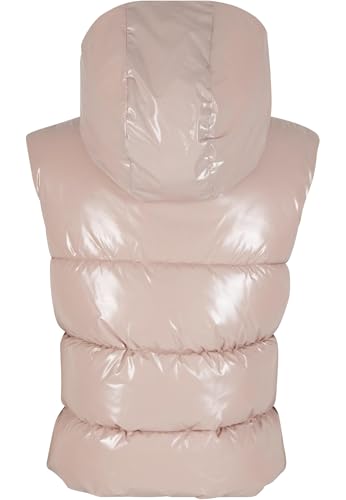 Chalecos mujer Urban Classics Tb7004 ropa de abrigo acolchada chaleco con capucha brillante 7