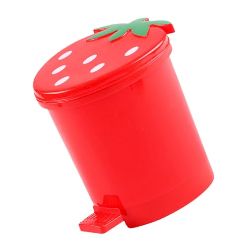 Papelera de Escritorio Mini Roja en Forma de Corazón