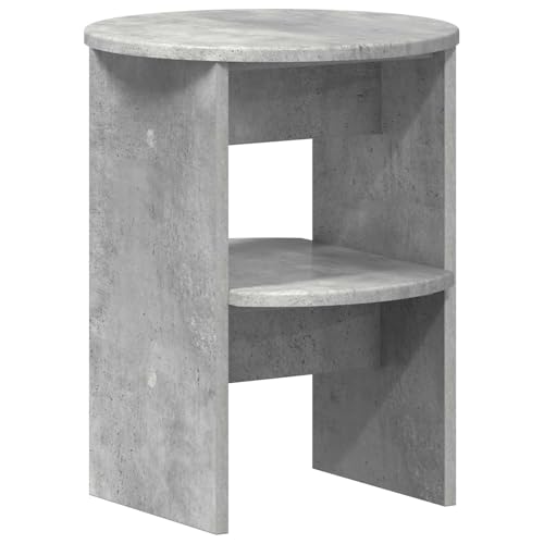Cervaline Meuble d'appoint Gris Béton Ø40 x 50 cm Bois d’ingénierie,Meubles,Armoires & Meubles de Rangement,Buffets & bahuts,8.1 kg-899822