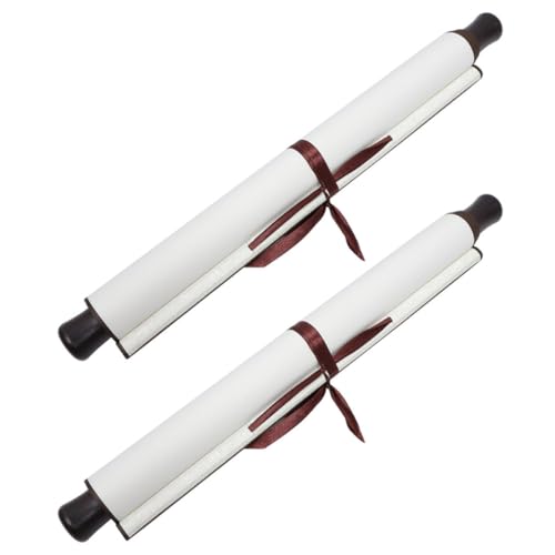 Papel para pintar caligrafía DRESSOOS de 2 piezas en formato enrollable blanco para arte chino