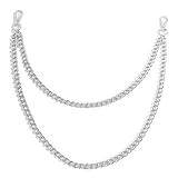 Wallet Chain Trousers Pants Chain Halloween Costumes Pocket Chain Belt Chain Jeans Chain for Key Wallet Hip-Hop Fashion Chain Silver