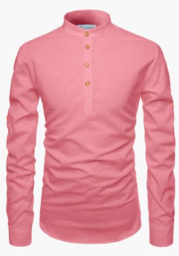 Image of Men's Cotton Blend Short Playful Mix Color Kurta - Pack 2