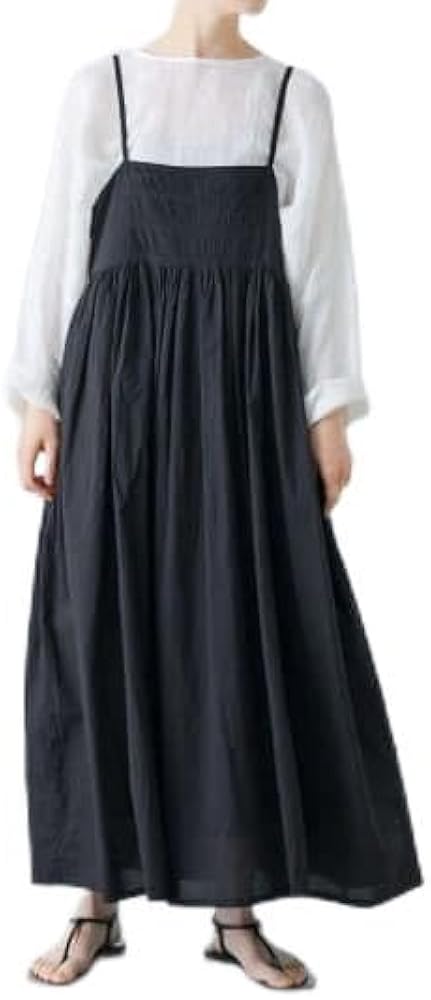 Amazon.co.jp: [かぐれ] 【予約】ピンタックキャミワンピース BLACK