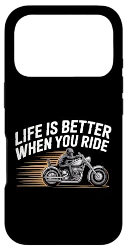Life Is Better When You Ride �I�[�g�o�C�A�p���� �o�C�J�[���� �X�}�z�P�[�X iPhone 17 Pro �p