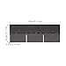 21 Pack Asphalt Roof Shingles, 39.37 * 13.11Inch Waterproof Roof Asphalt Tiles, Tool Shed Roof Shingles- Ideal for Roof Tiles of Villas, Row Houses, Light Steel Roofs(Grey)