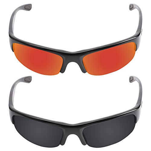 Image of Galvanic Replacement Lenses for Ray-Ban RB4173 62mm Sunglasses - Ruby + Black Polarized - Combo Pack