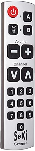 SeKi Grande Silver  Learning Universal Remote Control with Large Buttons  for Seniors and Children