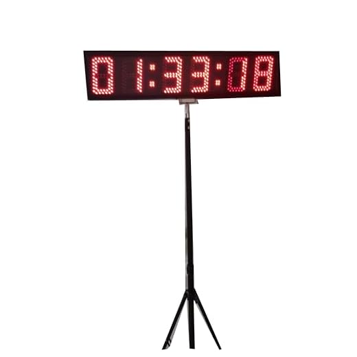 AZOOU 5-inch 6 Digits LED Countdown/up Clock with Tripod for Sports Race Timing Red Color