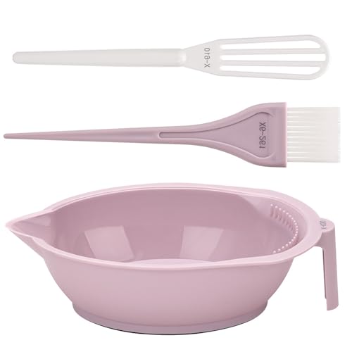 Kit de teinture pour cheveux - Bol de coloration - Brosse et mélangeur pour bricolage - Outils de salon de beauté - Kit d'outils de mélange de couleurs