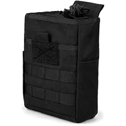 Mardingtop Molle Tactical Utility Dump Pouch,Roll-Up Drawstring Magazine Military Pouch Folding Bag