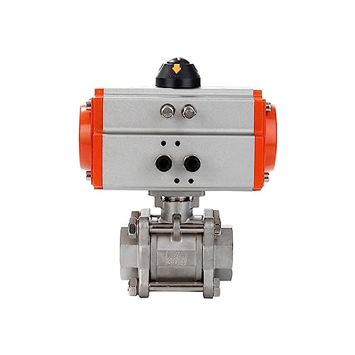 Robinet à bille pneumatique double effet en inox assurant une étanchéité totale en tuyauterie