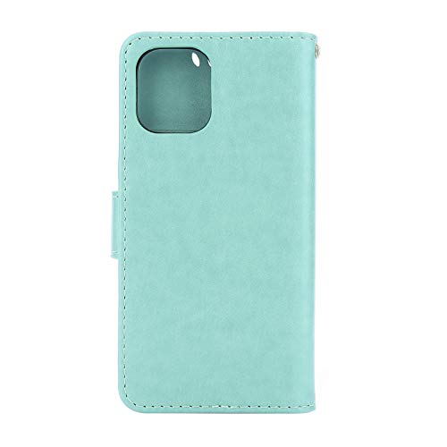 C-Super Mall-UK capa para iPhone 12 Mini, capa carteira em relevo borboleta com suporte e capa flip