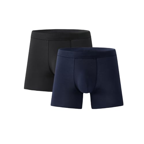 Calzoncillos bóxer para hombre con alta absorbencia, a prueba de fugas, lavables, reutilizables, transpirables (2 unidades B, L)