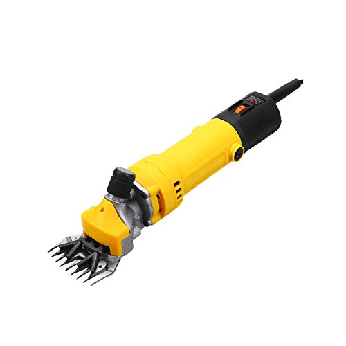Boyuan 1000W elektrische Schafschere, 6-Fach Hochleistungs-Haarschneider für Nutztiere, für Ziegen-Lama-Pferdefarm Tierfell-Tierpflege, mit Tragetasche Cover