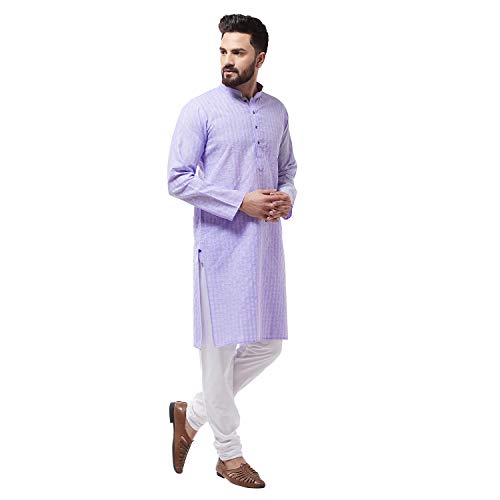 Sojanya (Since 1958 Men'S Cotton Kurta & Churidar Pyjama Set3