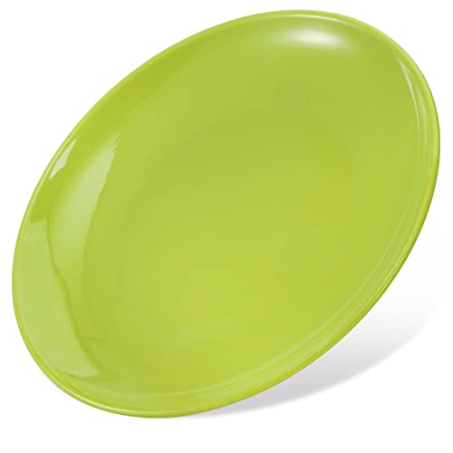 Peohud 6 Pack Melamine Plates, 11 Inches 100% Melamine Dinner Plates, Flat Bottom Dinnerware Dishes For Daily Indoor Outdoor Use, Dishwasher Safe, Break-Resistant, Multicolor #TOP3