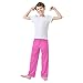 Fashion Pink Pajama Pants, Soft Modal Blend Lounge Bottoms with Elastic Waist and Pockets for Spring Fall, Small