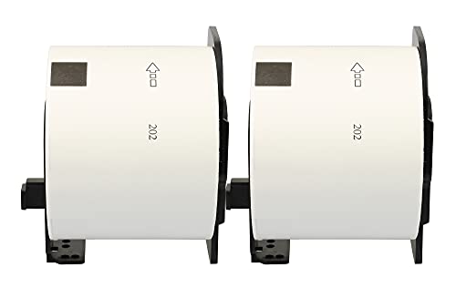 2x Compatibile Rotolo Brother DK-11202 (62mm x