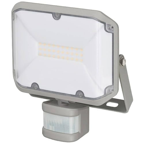 Brennenstuhl LED Strahler AL 2050 mit PIR (20W, 2080lm, 3000K, IP44, LED Fluter zur Wandmontage mit Bewegungsmelder)