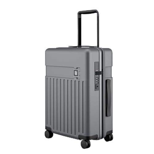 Image of EUME Classic Cabin 55 Cm Trolley Bag Small Size for Travel, Graphite Grey| Polycarbonate (PC) 8 Hinomoto Wheels Suitcase | Small Trolley Bag for Luggage