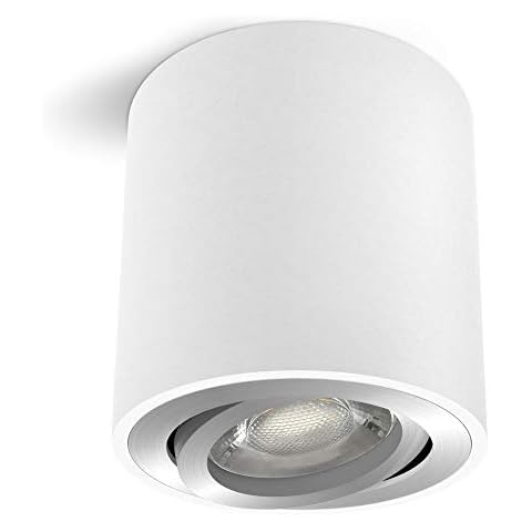 linovum CORI schwenkbarer Aufbaustrahler weiß & Alu gebürstet Cover