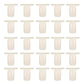 Anneome 200 Pièces Nuancier de Vernis Gel Beige en Plastique Anneau Ergonomique Compact pour Manucure Professionnelle et Entraînement Nail Art