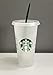 Starbucks Siren Logo Reusable Plastic Cold Cup, 24 fl oz