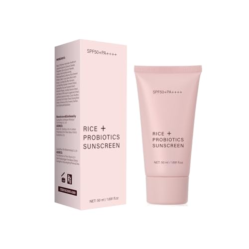 Vawolecy Écran Solaire Riz Bio Probiotique SPF50+ Action Apaisante + Hydratation Intense - Protection UV Naturelle