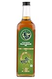 GirOrganic Wood Pressed Black Sesame Oil | Unrefined Cold Pressed Virgin Oil | Kacchi Ghani/Gingelly Oil | Chemical Free & Natural | Sesame Oil for Cooking - 1Litre