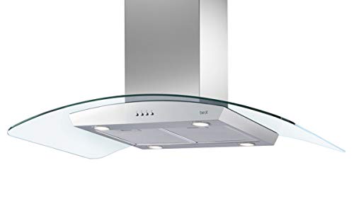 Preisvergleich Produktbild BEST Delta IS (07L08100) Inselhaube / Edelstahl + Glas / 90 cm