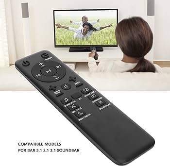 Image of Compatible JBL Sound Bar Remote Control | Replacement Remote for JBL BAR 2.1, BAR 3.1 & BAR 5.1 Soundbar Systems | Easy-to-Use Remote | No Pairing Required