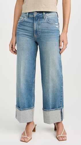 PAIGE Women's Sasha Ankle Wide Cuff Jeans2