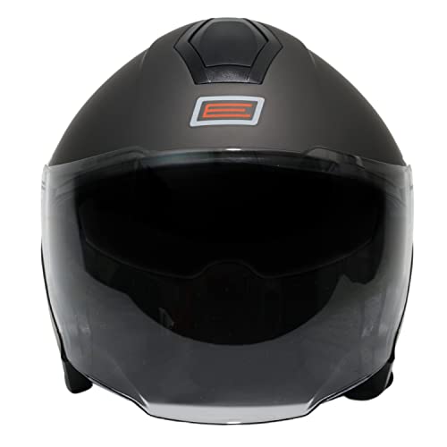 Casque jet moto homologué ECE finition double visière - 4