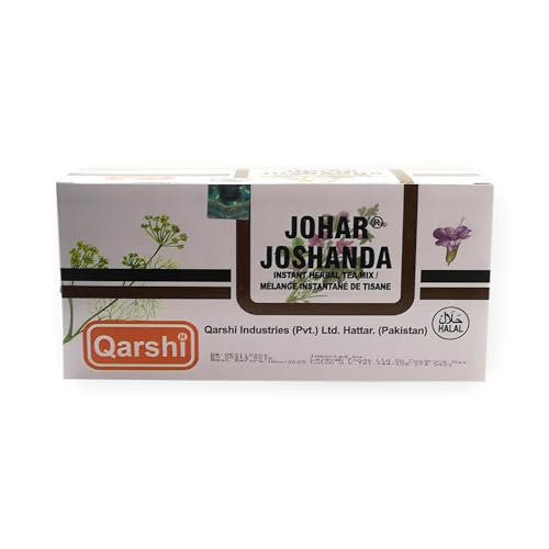 Qarshi Johar Joshanda Instant Herbal Tea Blend, Soothing Aromatic Drink, 30 Sachets