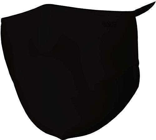 Mascara Respiratória Cirúrgica - Lavável/Reutilizável - infantil/adulto - Marca Raue (G, Preto Liso)