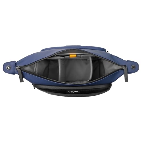 Image of Vanguard VEO Lite S4L Camera & Everyday Shoulder Bag (Navy) - Fits Mirrorless Camera + 1-2 Lenses, 8.3 inch Tablet Sleeve, Removable Dividers, Easy-Clean Water-Resistant Design