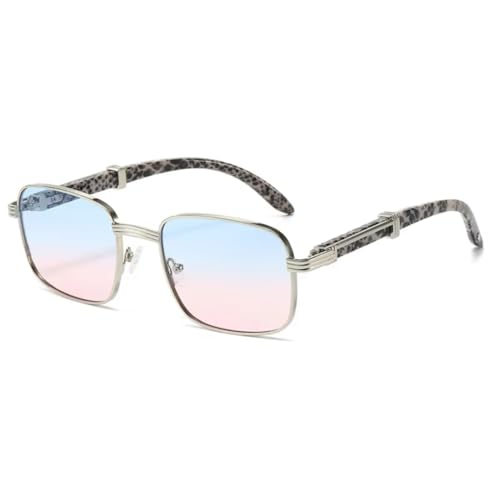 Lunettes de soleil vintage en métal haut de gamme finition punk verres dégradés UV400